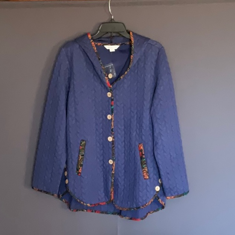 Coldwater Creek Artful Twist Jacket, small, NWOT